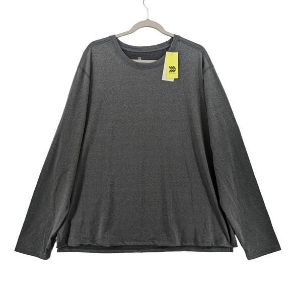 All in Motion Performance TShirt Heather Gray XXL Long Sleeve Activewear Workout - Picture 1 of 8